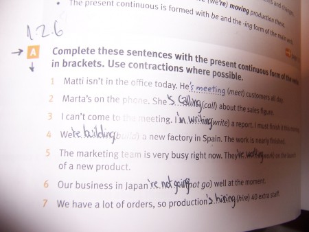 1.2.6 Complete exercises A and B on pages 84 and 85 and A to C on pages 86 and 87 of your Market Leader book. Part 1